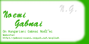noemi gabnai business card